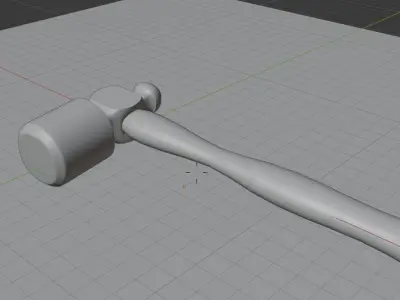 Realistic Hammer Blender Model  3D model