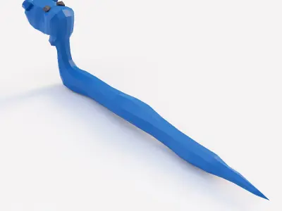 Snake cartoon 3d model  Low-poly 3D model