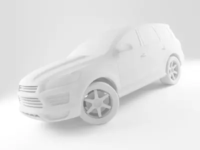Car A7 Low-poly 3D model