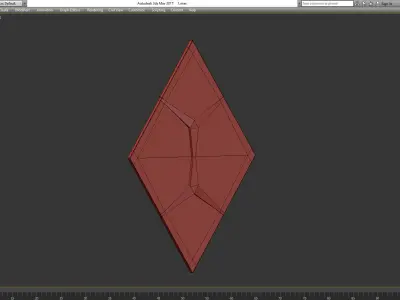 3d panel decoration low poly 3d model Low-poly 3D model