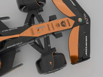McLaren 2024 F1 car 3D model