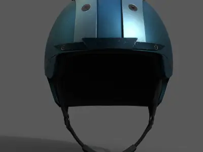 Helmet sport scifi bike coloring model fantasy human Hat  Low-poly 3D model