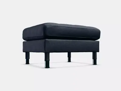 LANDSKRONA Footstool 4 Low-poly 3D model