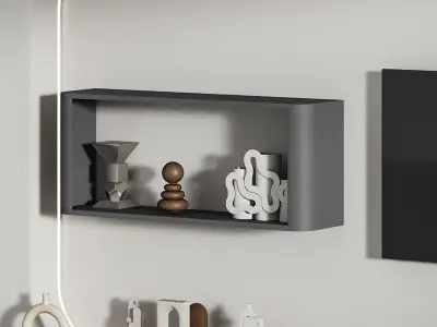 Modern TV Wall 023 3D model