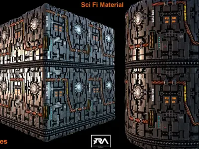 Sci Fi Material - Unreal Engine 4 Texture