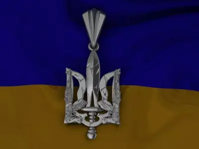 Ukrainian Trident 3D print model 15