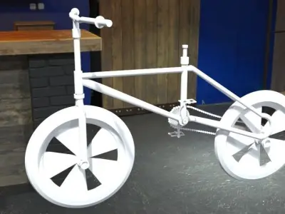 bicycle on table 3D model