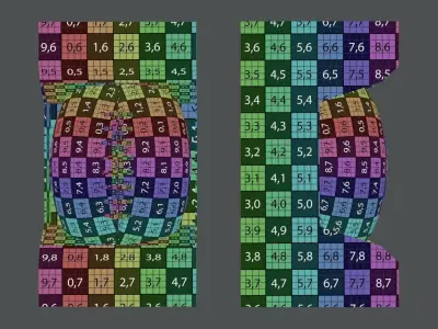 American Football Ball in Box 3D model