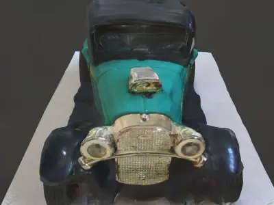 3D scan - Toy antique car Free 3D model