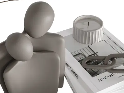 Minimal Decorative Set 01 3D model