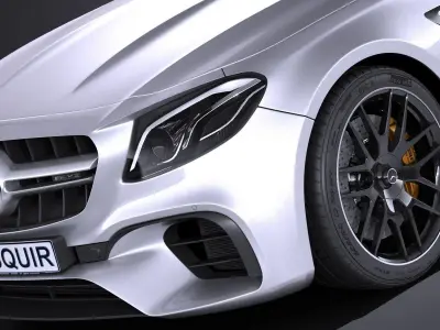 Mercedes E63 AMG estate 2017 3D model