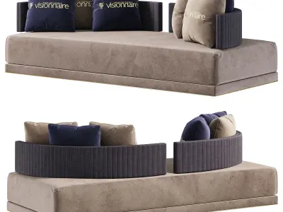  MILLER sofa by Visionnaire  3D model