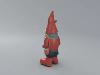 Garden Gnome 3D Model Low-poly 3D model