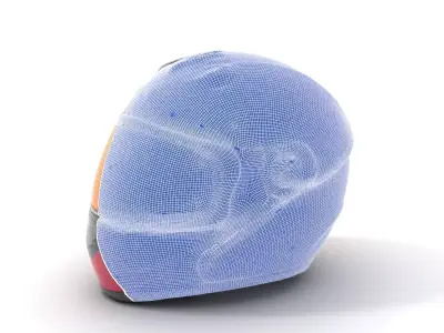 Crimson Racing Helmet model pack Low-poly 3D model