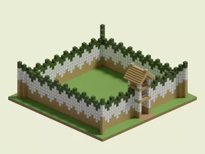 Birchwood Walls 3D model