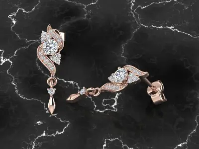 Jewelry Earring 3D print model