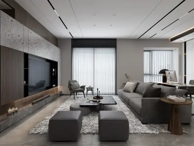 living room  Interior 3D model