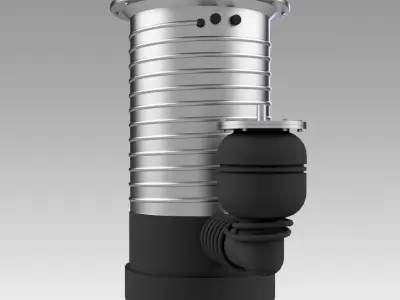 Diffusion vacuum pump 3D model