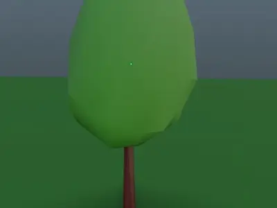 Leaf Tree Asset Free low-poly 3D model