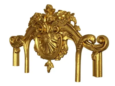 Classic decor ornament v-3D model 64 3D model