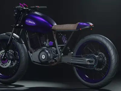 Cafe Racer Motorcycle CUSTOM  3D model
