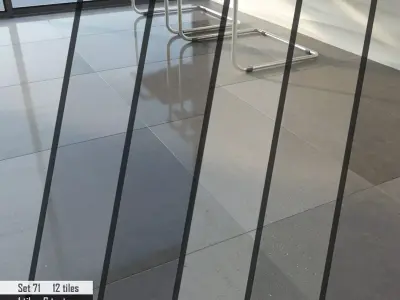 ABC Stone Set 3D model