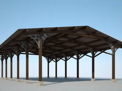 Old Shelter 3D model