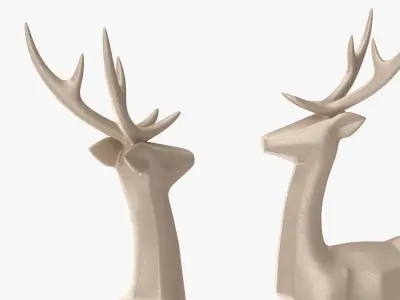 Christmas decorative reindeer 3D model