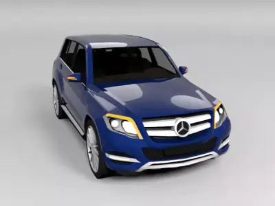 MERCEDES GLK LOWPOLY Low-poly 3D model