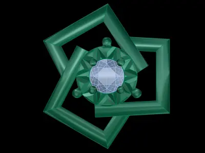 light weight  Earring-4 3D print model