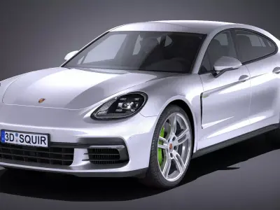 Porsche Panamera 4 E-Hybrid 2017 3D model