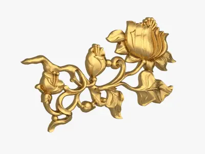 Classic decor ornament 268 3D model