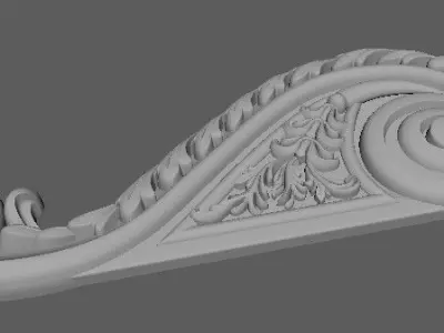 Central decor ornament for furniture 3D model 752