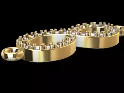 infinito con piedras 3D print model