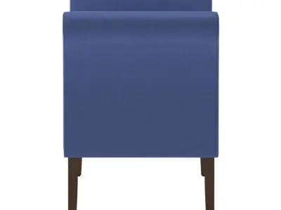 Cava Chair Upholstered Bench  3D model