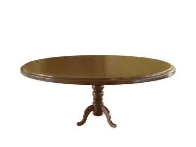 Antique Round Table 3D Model Low-poly 3D model
