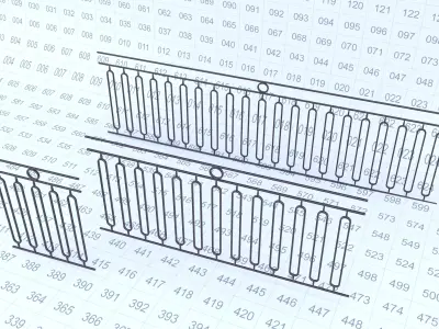 Simple Classic Metal Fence 3D Model Free 3D model