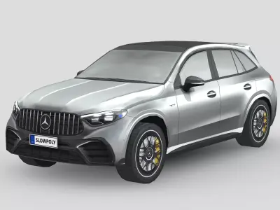 Mercedes Benz GLC63 AMG Low-poly 3D model
