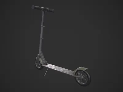 Kick Scooter Low-poly 3D model