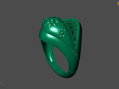 Plain Ring Women Ready STL 3DM Models Womens Rings 3D models 3D print model 35