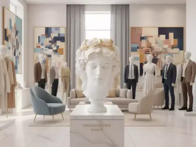 Marble Goddess Bust Gold Crown Classical Female Sculpture 3D Low-poly 3D model