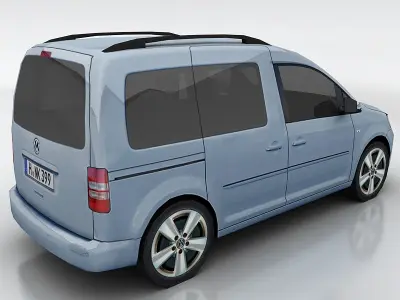 Volkswagen Caddy Low-poly 3D model