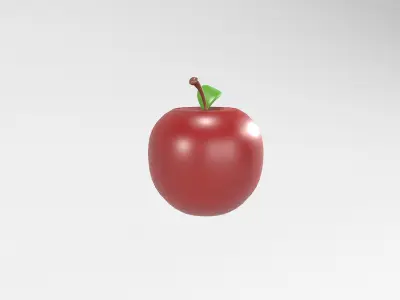 Apple v1 003 Low-poly 3D model
