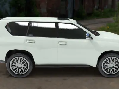 Toyota Prado Low-poly 3D model
