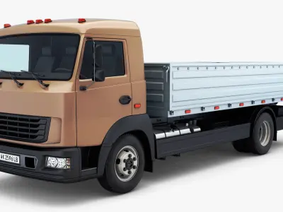 Truck Medium-Duty v 1 3D model