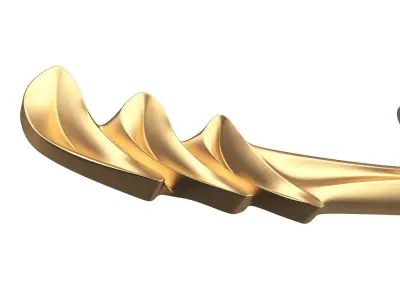 Carving Plaster Molding Decoration T Low-poly 3D model