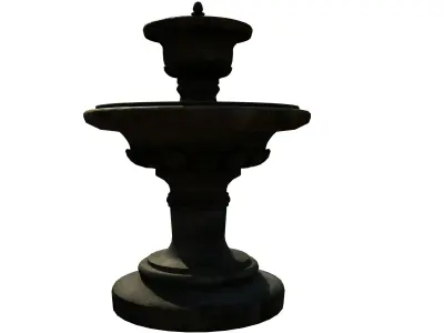 Medieval Fountain Low-poly 3D model get