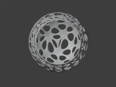 Voronoi Bowl 3D model