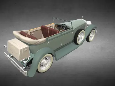 ISOTTA FRASCHINI TIPO 8A Low-poly 3D model