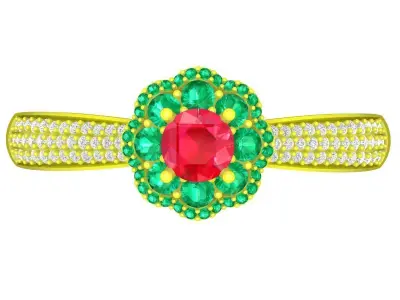 6270 luxury diamond bangle 3D print model